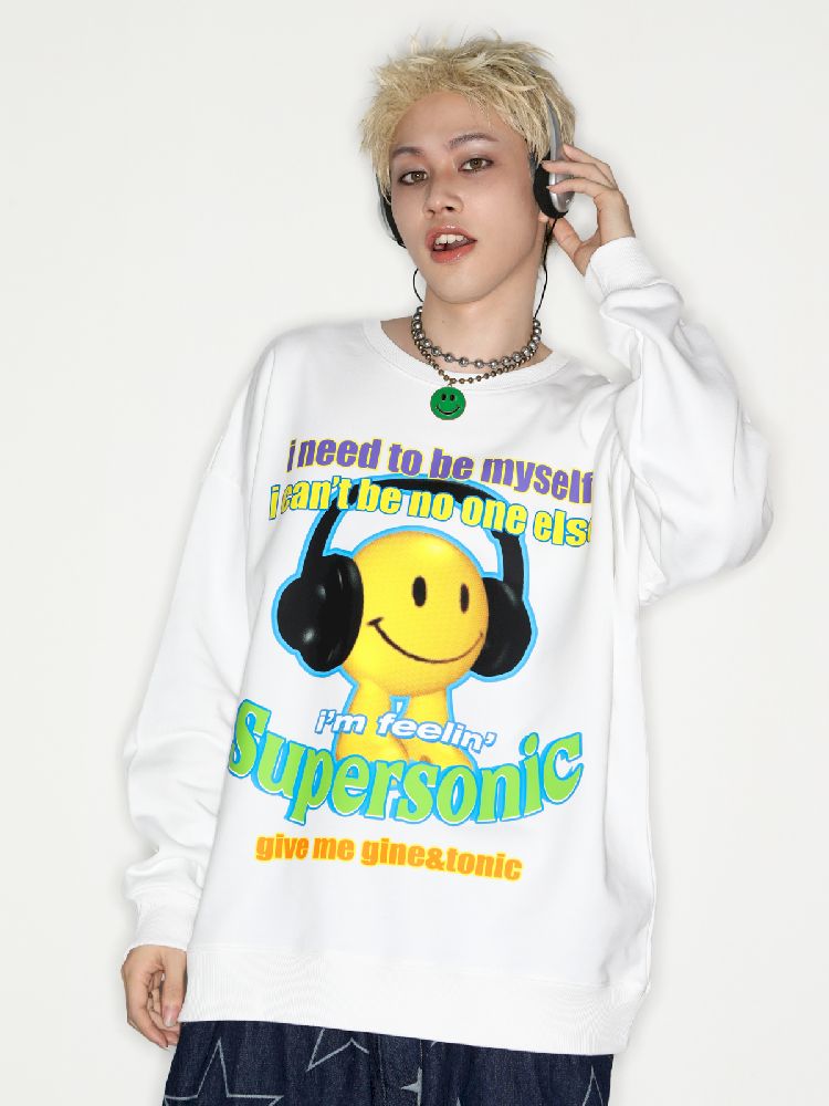 American Casual Street Smiley Loose Pullover [S0000010265]