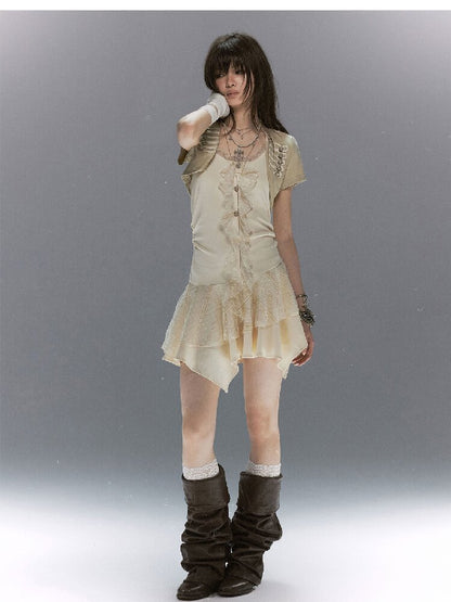 Knight of the Castle Lace Dress【s0000017048】