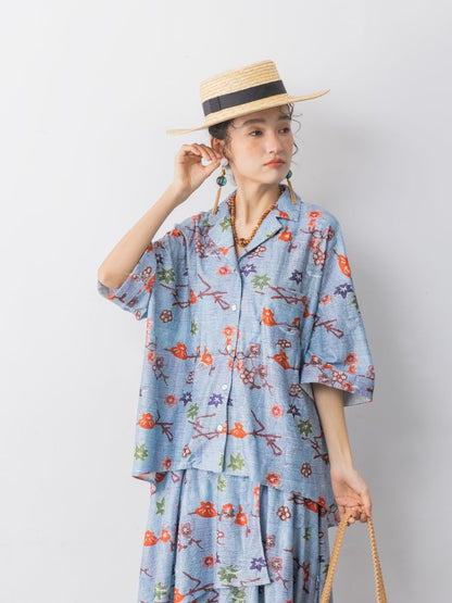 Cuban short-sleeved shirt dress pants【s0000013315】