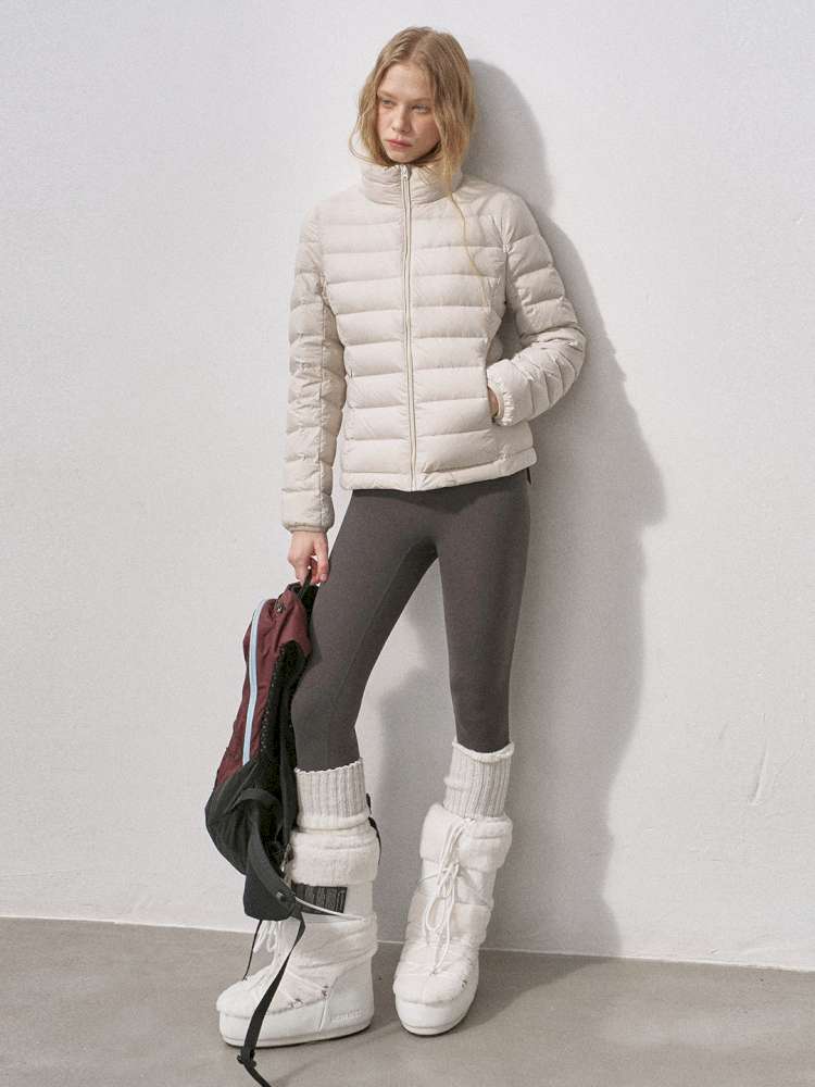 Quilted White Duck Down Jacket【s0000015234】