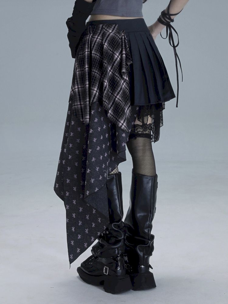 Irregular embroidery half-body skirt【s0000013484】