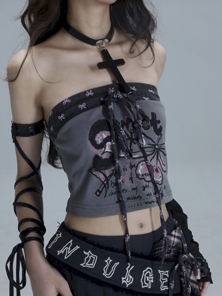 Small smocked printed tank tops【s0000013486】