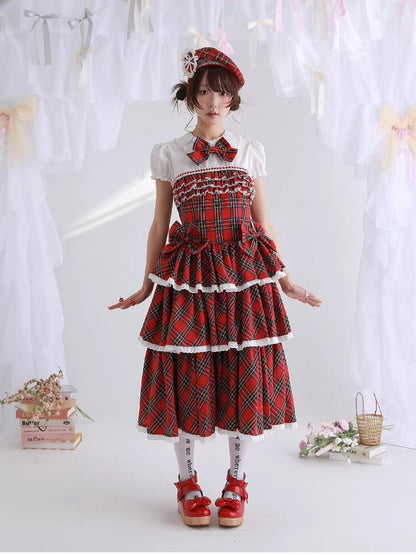 Red Retro Lolita Cake Dress【s0000016562】