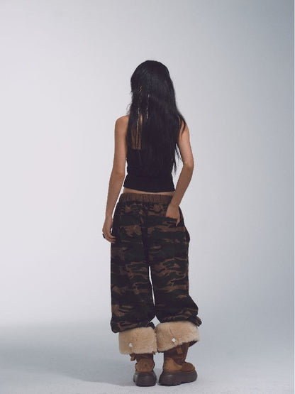 CAMOUFLAGE LOW RISE SWEATPANTS [S0000010741]