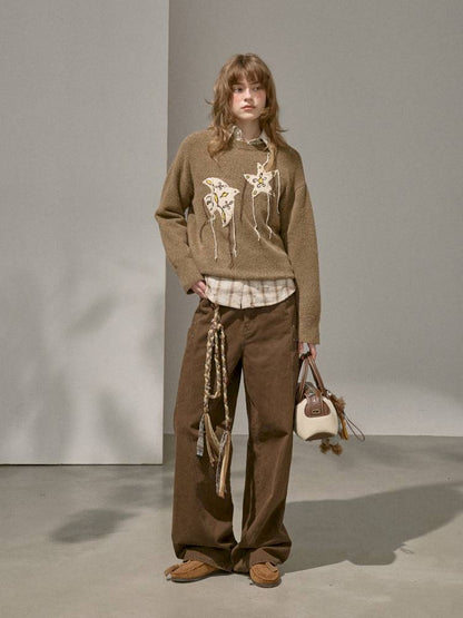 Split Side Pocket Riveted Washed Trousers【s0000014406】