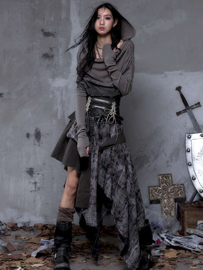 Double-breasted belted waist belt【s0000014464】