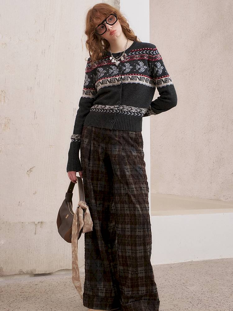 Button-Up Knit Cardigan Jacket【s0000014393】