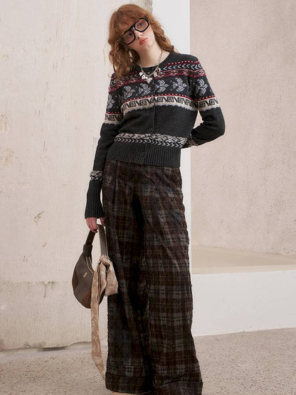 Button-Up Knit Cardigan Jacket【s0000014393】