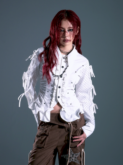 Contour Waist Temperament Long Sleeve Shirt【s0000013692】