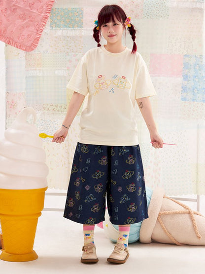 Animal Angel Embroidered T-Shirt【s0000013183】