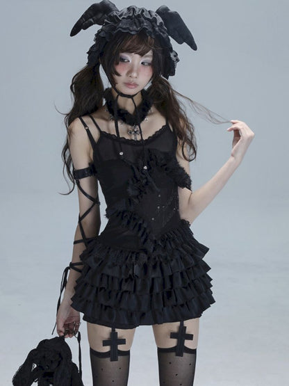 Ballet Style Slouchy Cake Lace Top【s0000013488】