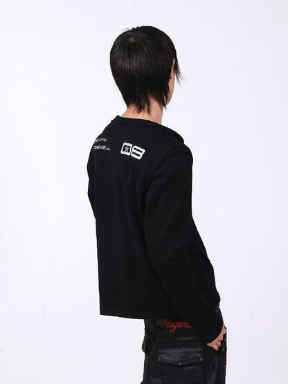 Slogan Cotton Linen Long Sleeves【s0000018193】