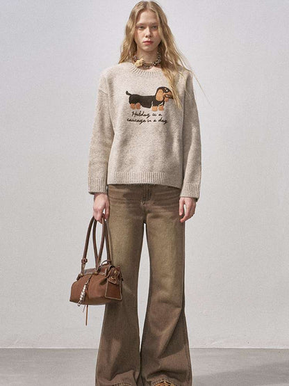 Soft Glutinous Round Neck Sweater【s0000015215】