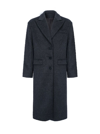 Gun barge collar wool coat【s0000004715】