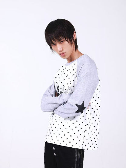 Raglan Color Block Long Sleeve Shirt【s0000018196】