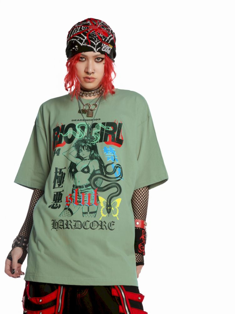 Street tide loose versatile multicolor T-shirt【s0000013601】
