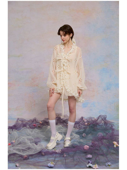 Thin long-sleeved vacation wind sun shirt【s0000013589】