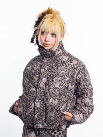 Leopard Cartoon Cat Cotton Suit【s0000018048】