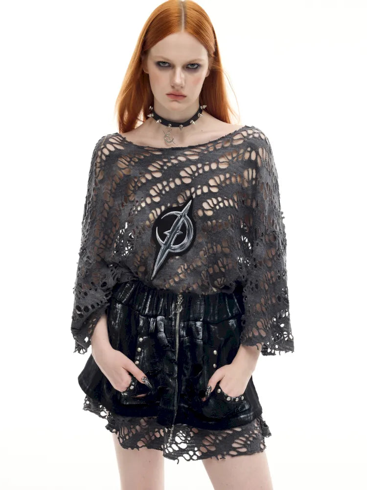 Punk Layered Zipper Y2K Mini Skirt【s0000014015】