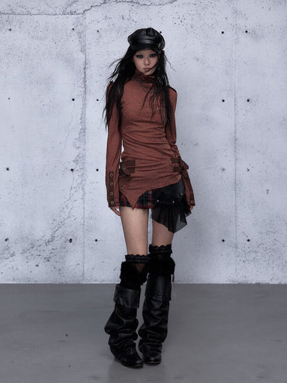 High Neck Jacquard Knit Base Top【s0000015550】