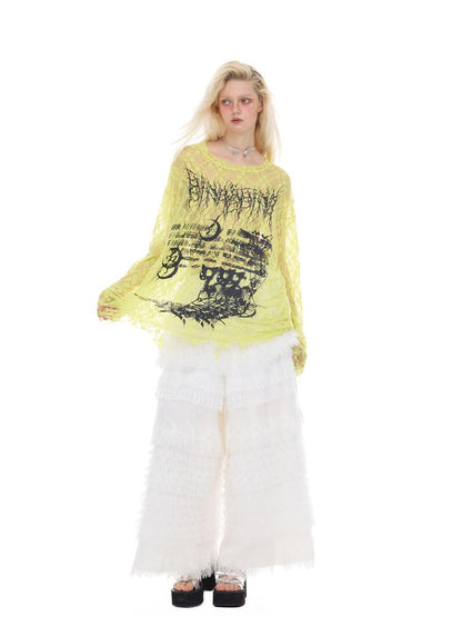 Oversized Gender-Neutral Layered T-Shirt【s0000012989】