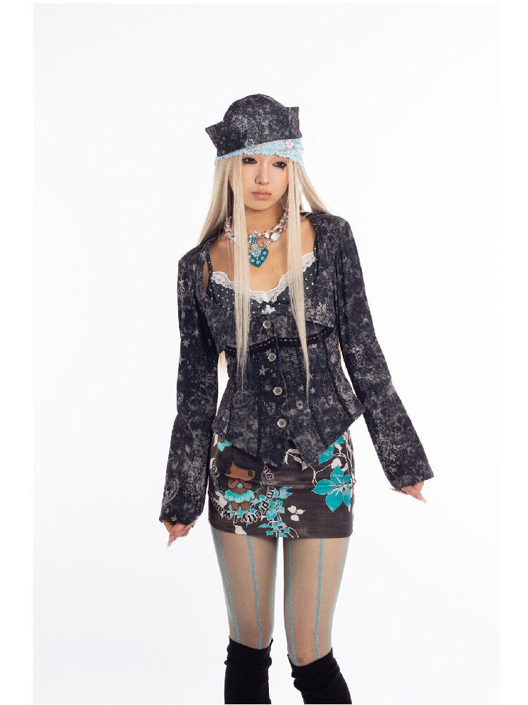 Retro Mood Cartoon Skirt Skirt【s0000018055】