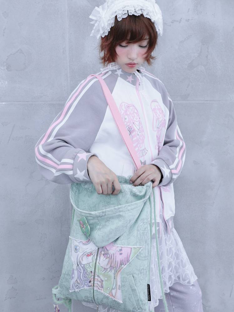 Double-Shoulder Drawstring Bag【s0000014441】