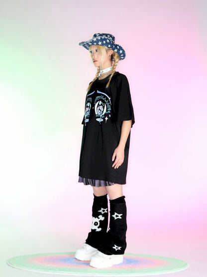 Eyes Loose Short Sleeve American T-Shirt【s0000007163】