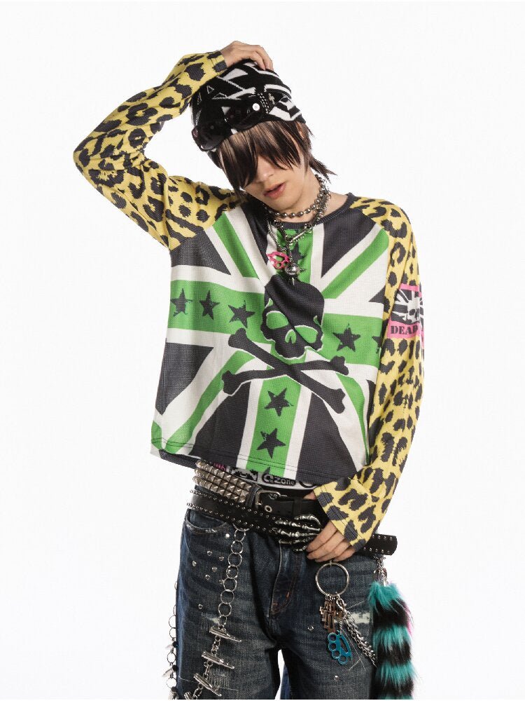 American Flag Skull Long Sleeve【s0000019127】
