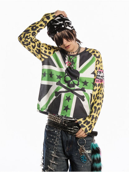 American Flag Skull Long Sleeve【s0000019127】