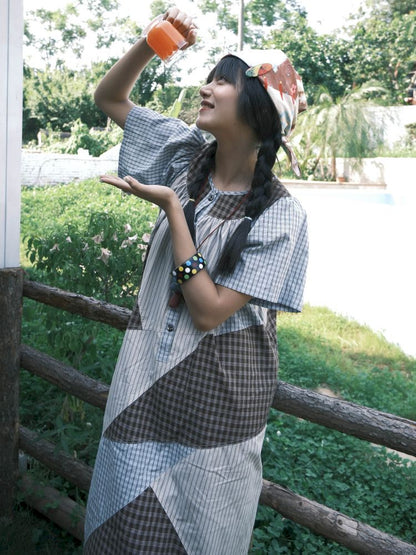 Loose-fitting short-sleeved dress【s0000012770】