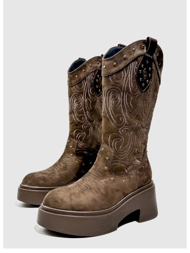 Thick Bottom Western Boots【s0000013764】