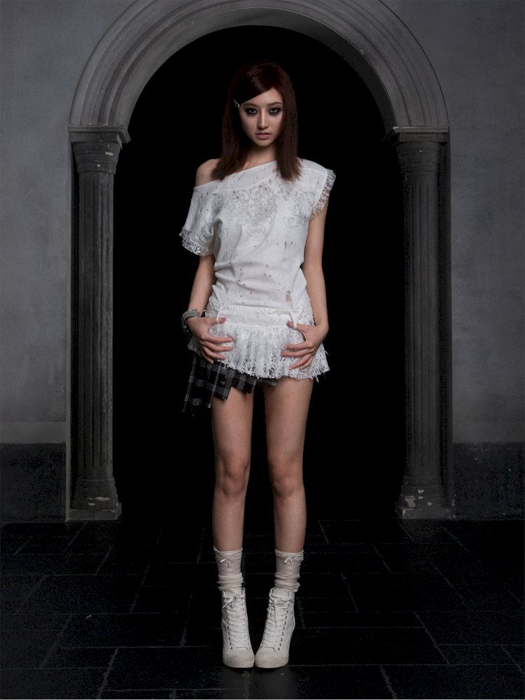 Totem Printed Ultra Short Dress Top【s0000012312】