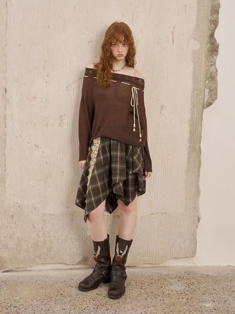 Lace Patchwork Skirt A-Line Mini Skirt【s0000014066】