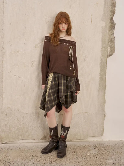 Lace Patchwork Skirt A-Line Mini Skirt【s0000014066】