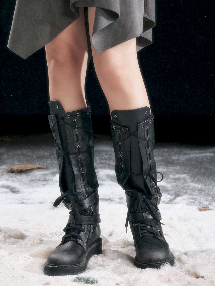 Air Eye Strap Punk Knight Boots【s0000014676】