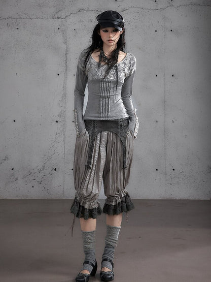 Lace Embroidered Knit Sweater【s0000019159】