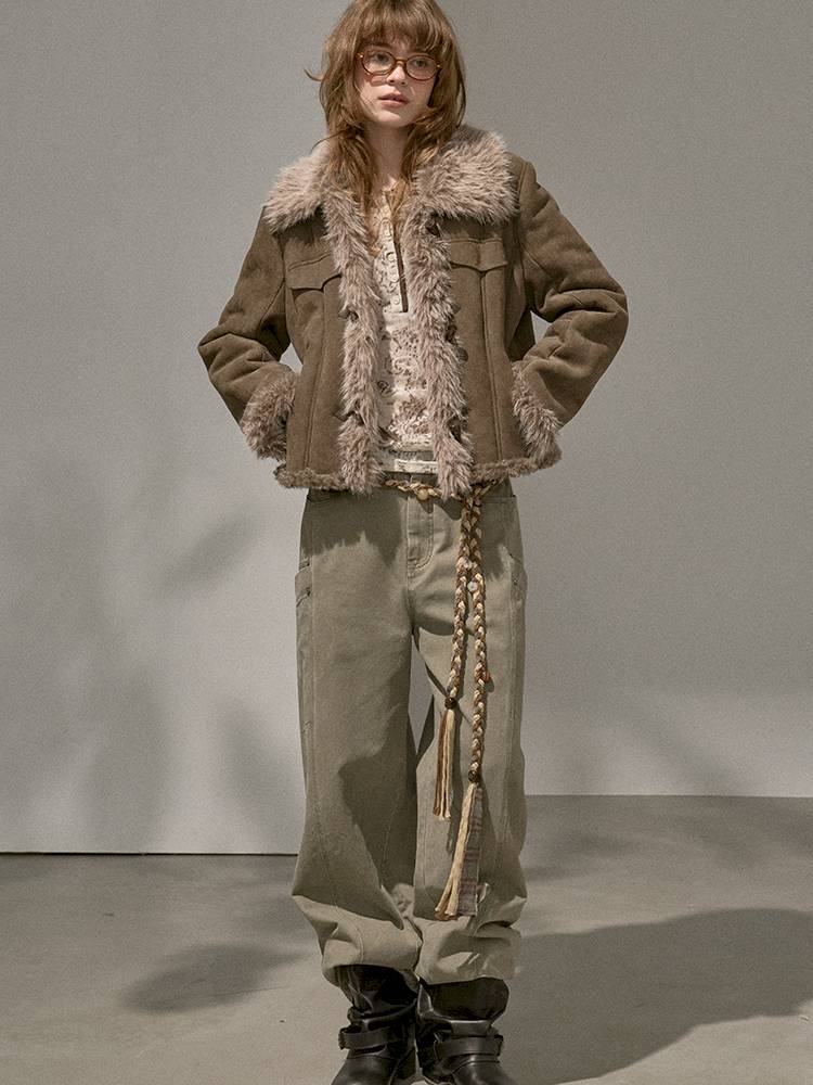 Faux Fur Collar Jacket【s0000014409】