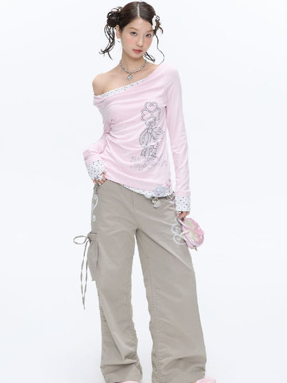 Vine Shirring Pleats Cargo Pants【s0000016376】