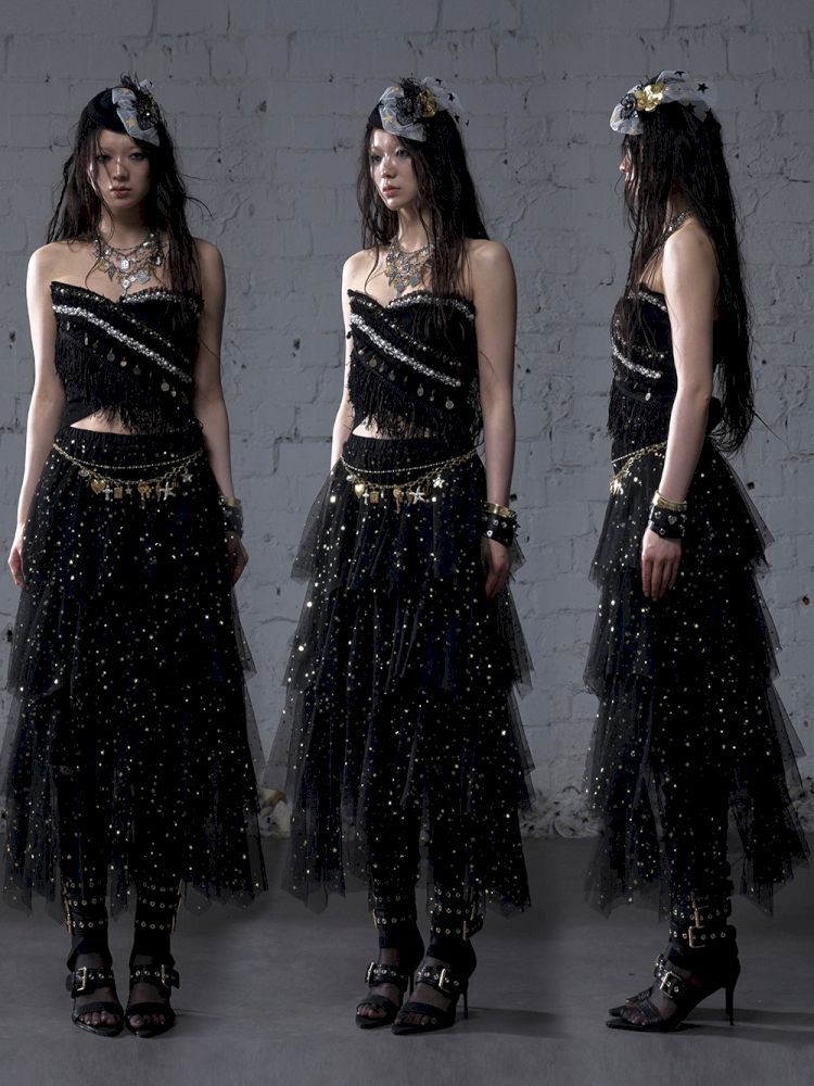 Irregular short strapless vest【s0000012783】