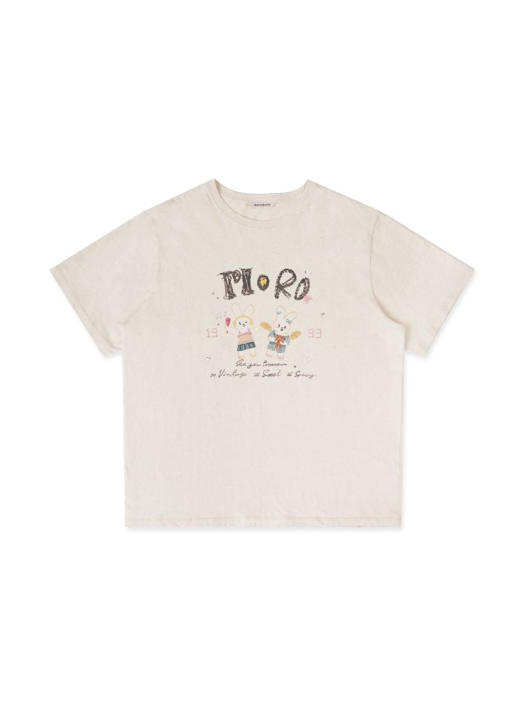 Soft collar worn Loose short-sleeved T-shirt【s0000012544】