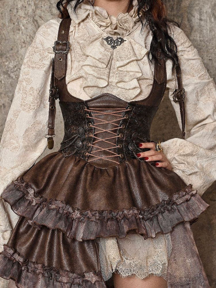 Chest Brace Strappy Trailing Skirt【s0000005226】