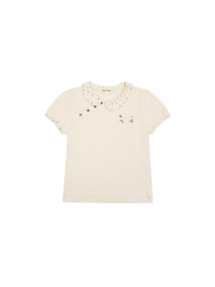Hand Painted Floral Short Sleeve【s0000017918】