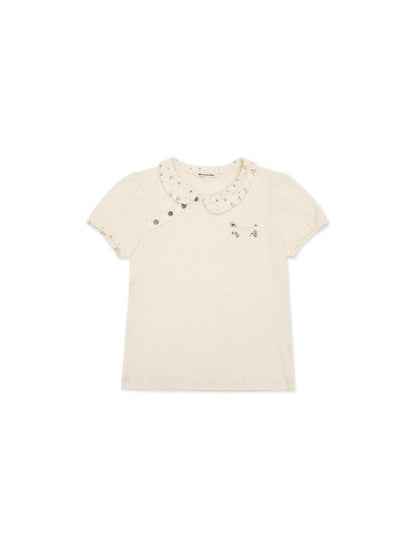 Hand Painted Floral Short Sleeve【s0000017918】