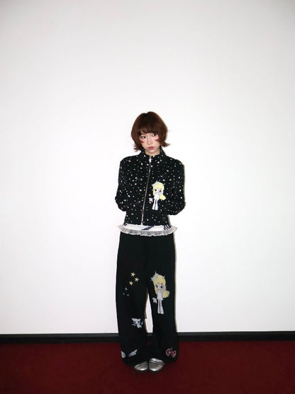 Illustration Print Sweatpants【s0000018663】
