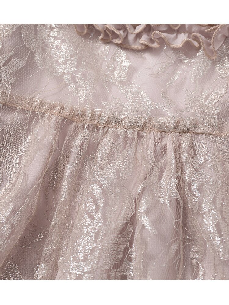 Vintage Court Chiffon Lace Cover-Up【s0000017244】