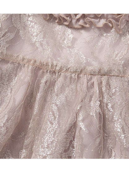Vintage Court Chiffon Lace Cover-Up【s0000017244】