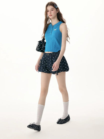 Ink Dots Cloud Bud Short Skirt Pants【s0000017252】