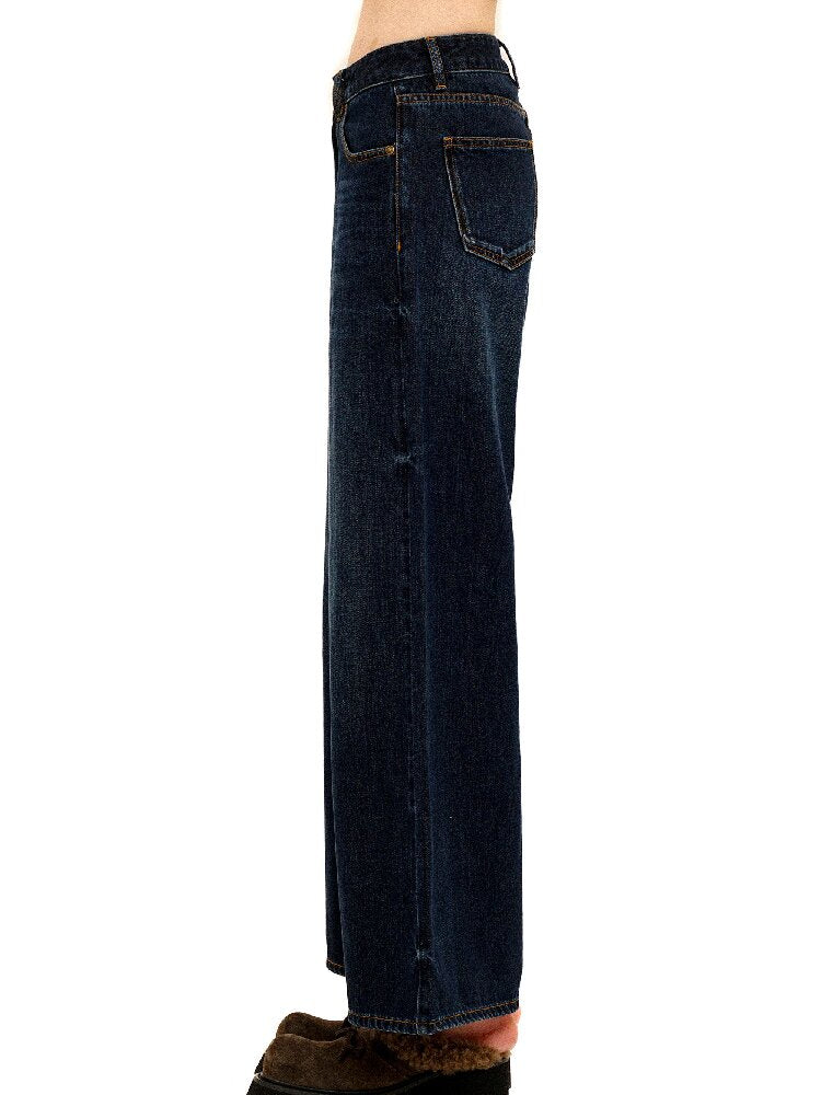 Contrast Linear Straight Jeans【s0000016422】