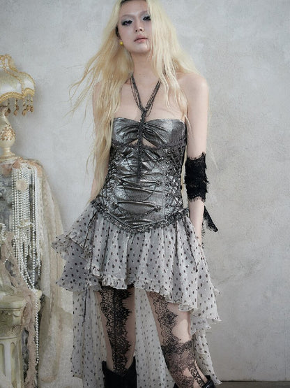 Punk Court Asymmetrical Dress【s0000017988】